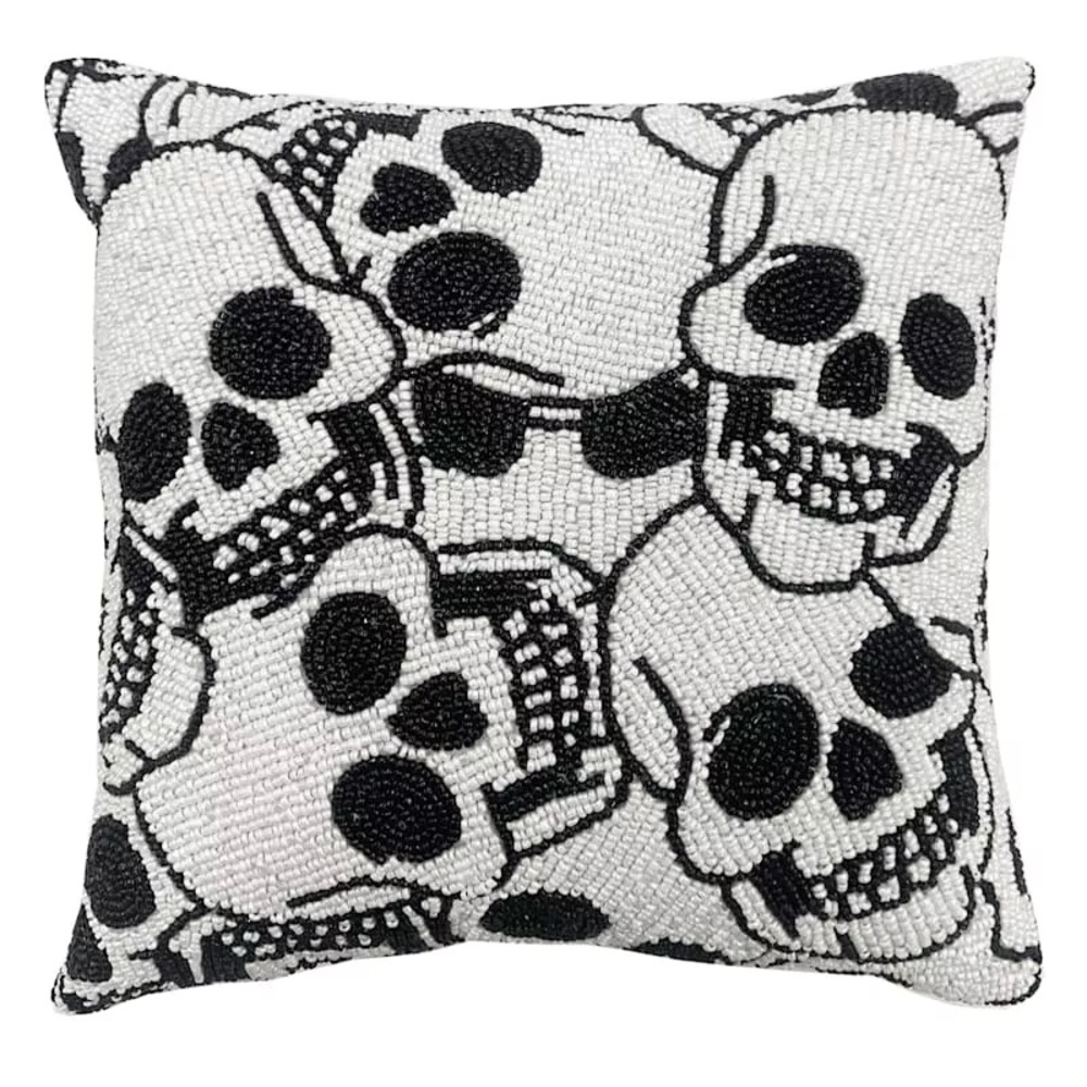ISO!!! athome beaded skeleton skull throw pillow
